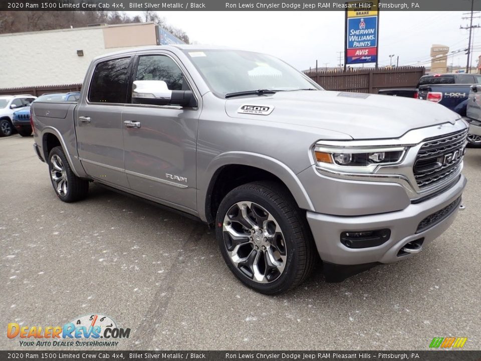 2020 Ram 1500 Limited Crew Cab 4x4 Billet Silver Metallic / Black Photo #3