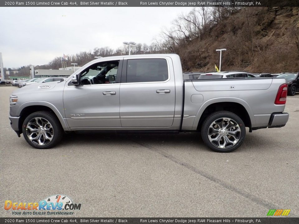 2020 Ram 1500 Limited Crew Cab 4x4 Billet Silver Metallic / Black Photo #6