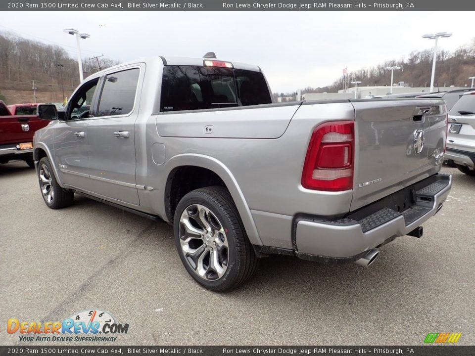 2020 Ram 1500 Limited Crew Cab 4x4 Billet Silver Metallic / Black Photo #7
