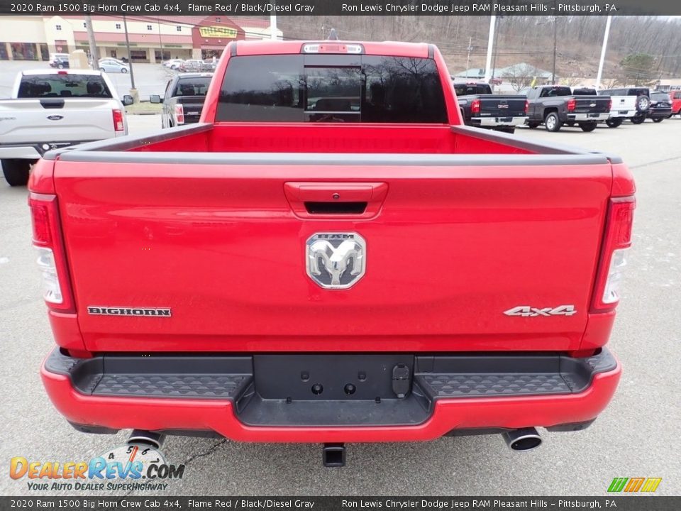 2020 Ram 1500 Big Horn Crew Cab 4x4 Flame Red / Black/Diesel Gray Photo #10