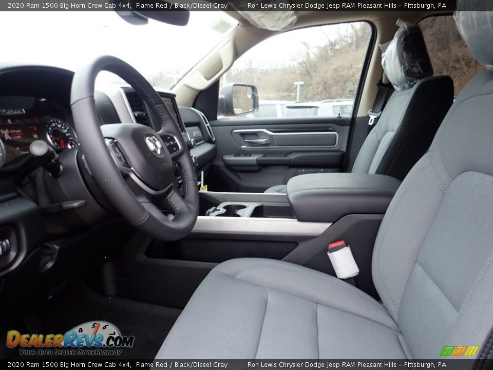 2020 Ram 1500 Big Horn Crew Cab 4x4 Flame Red / Black/Diesel Gray Photo #14