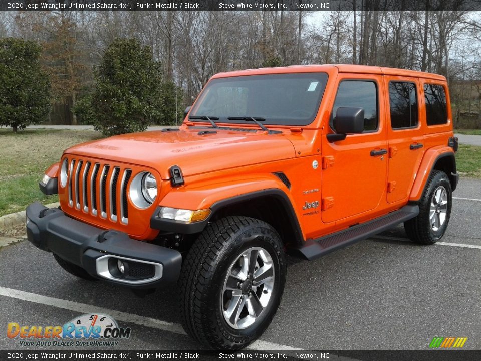 2020 Jeep Wrangler Unlimited Sahara 4x4 Punkn Metallic / Black Photo #2