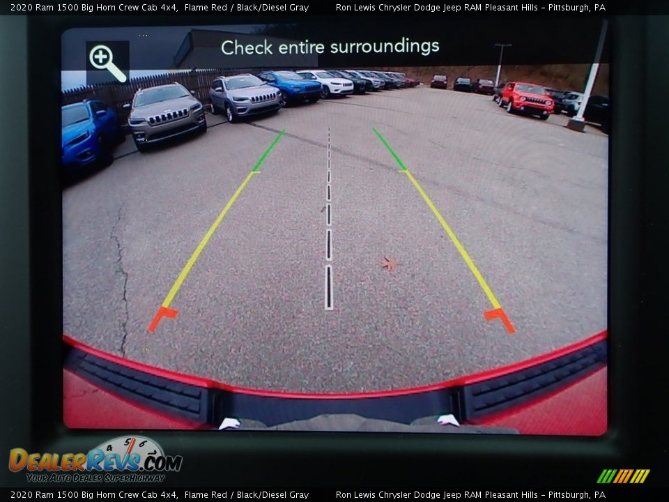 2020 Ram 1500 Big Horn Crew Cab 4x4 Flame Red / Black/Diesel Gray Photo #16