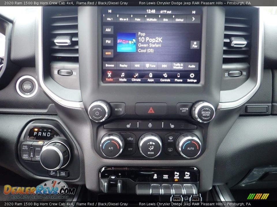 2020 Ram 1500 Big Horn Crew Cab 4x4 Flame Red / Black/Diesel Gray Photo #17