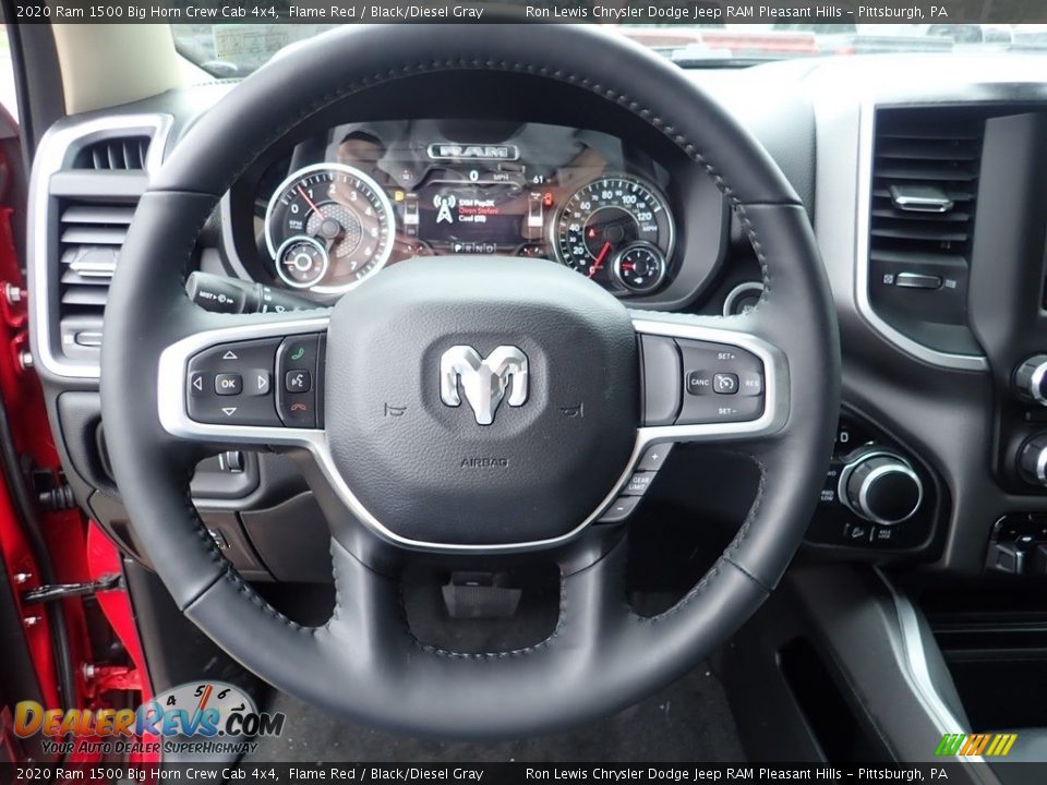 2020 Ram 1500 Big Horn Crew Cab 4x4 Steering Wheel Photo #18