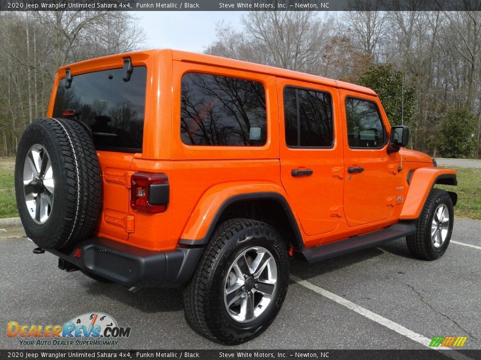 2020 Jeep Wrangler Unlimited Sahara 4x4 Punkn Metallic / Black Photo #6