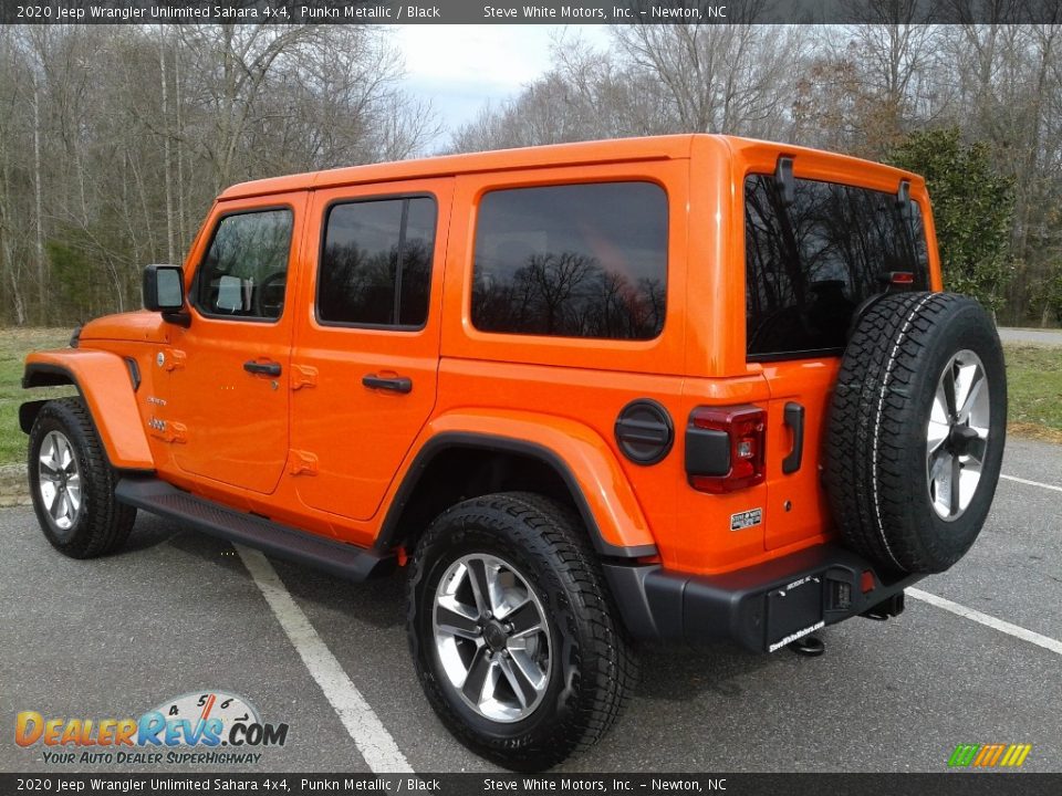 2020 Jeep Wrangler Unlimited Sahara 4x4 Punkn Metallic / Black Photo #8