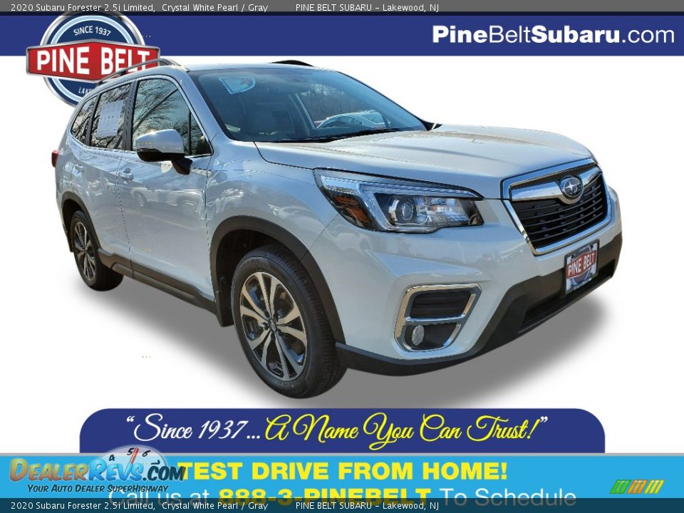 2020 Subaru Forester 2.5i Limited Crystal White Pearl / Gray Photo #1