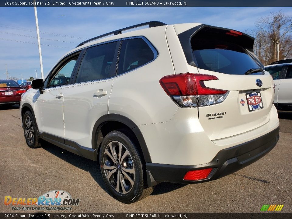 2020 Subaru Forester 2.5i Limited Crystal White Pearl / Gray Photo #6