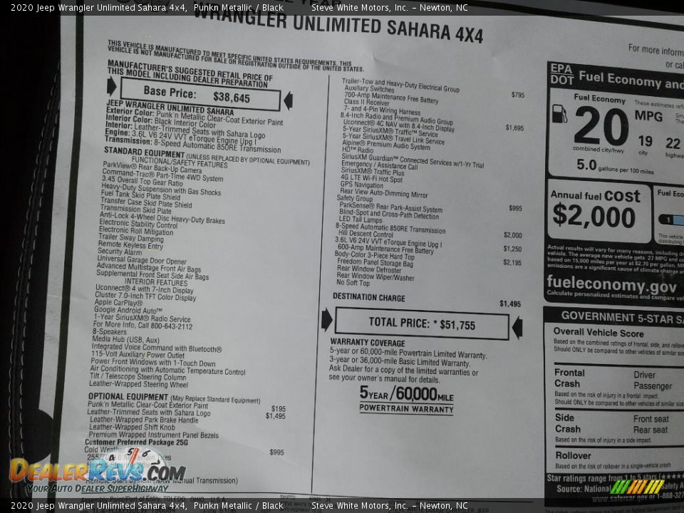 2020 Jeep Wrangler Unlimited Sahara 4x4 Punkn Metallic / Black Photo #30