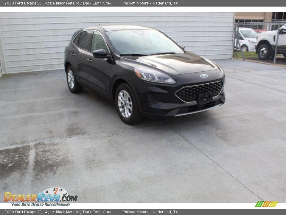 2020 Ford Escape SE Agate Black Metallic / Dark Earth Gray Photo #2
