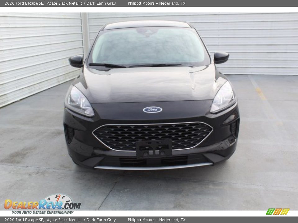 2020 Ford Escape SE Agate Black Metallic / Dark Earth Gray Photo #3