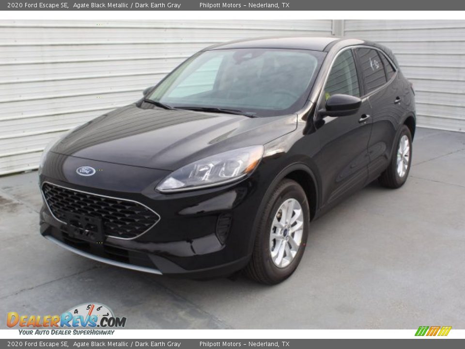 2020 Ford Escape SE Agate Black Metallic / Dark Earth Gray Photo #4