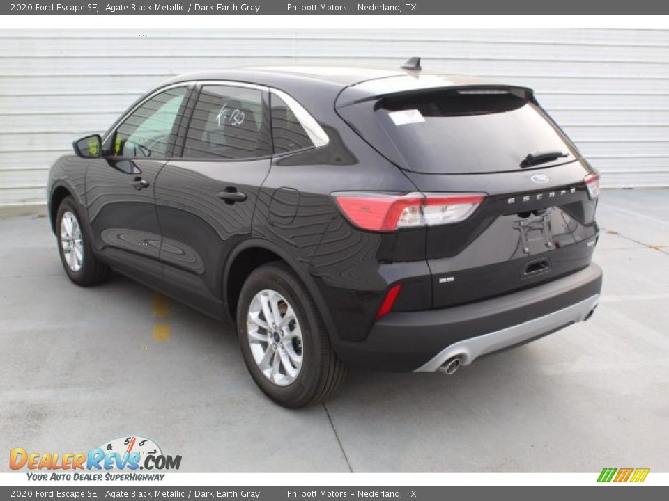 2020 Ford Escape SE Agate Black Metallic / Dark Earth Gray Photo #6