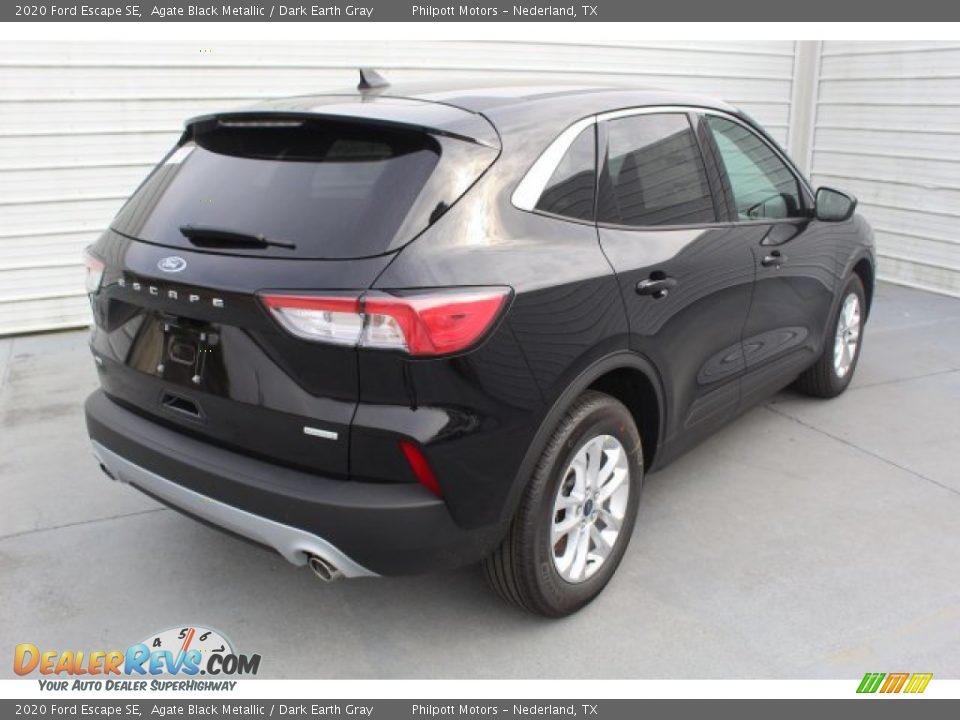 2020 Ford Escape SE Agate Black Metallic / Dark Earth Gray Photo #8
