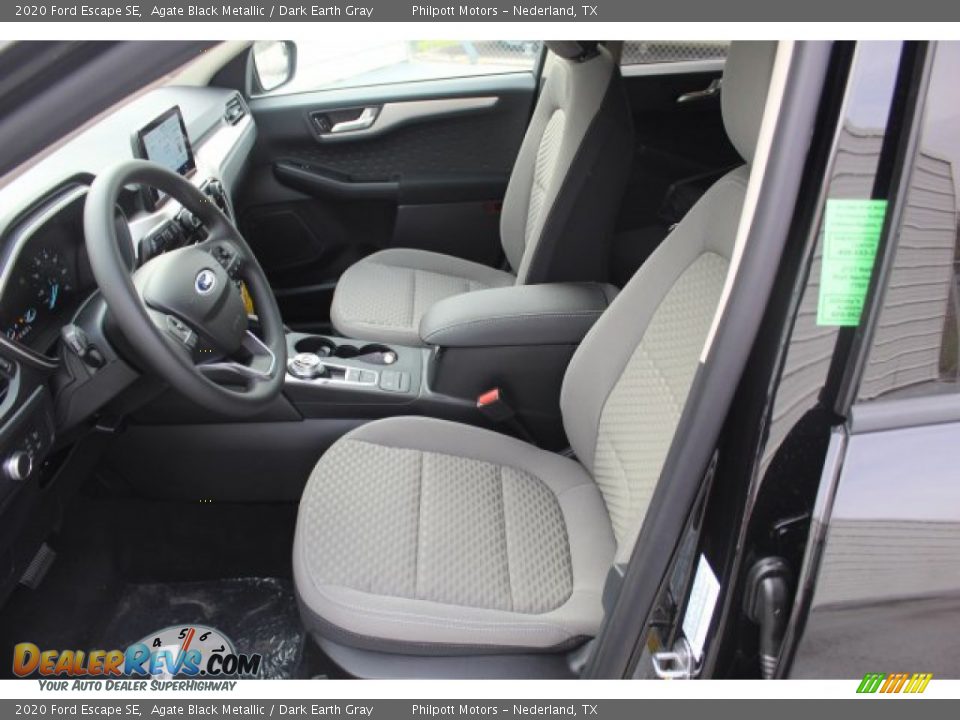 2020 Ford Escape SE Agate Black Metallic / Dark Earth Gray Photo #10