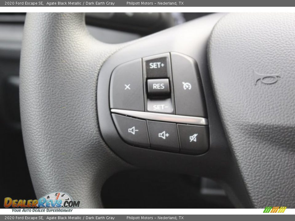2020 Ford Escape SE Agate Black Metallic / Dark Earth Gray Photo #11