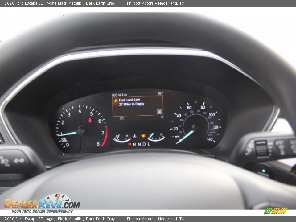 2020 Ford Escape SE Agate Black Metallic / Dark Earth Gray Photo #13