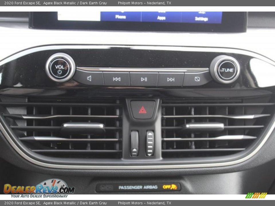 2020 Ford Escape SE Agate Black Metallic / Dark Earth Gray Photo #16