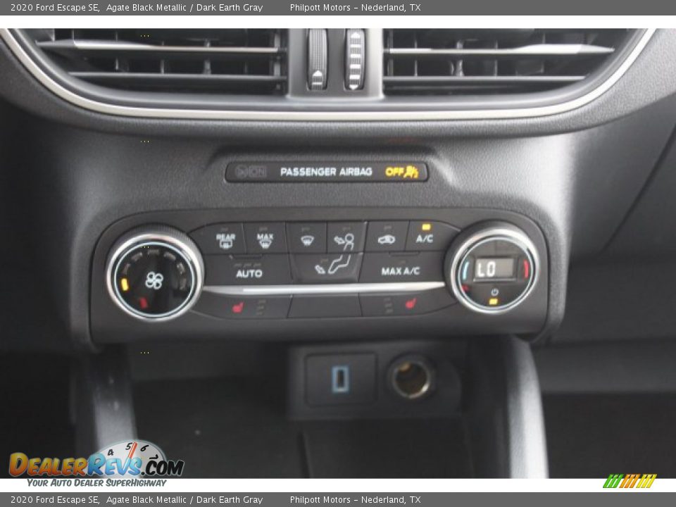 2020 Ford Escape SE Agate Black Metallic / Dark Earth Gray Photo #17