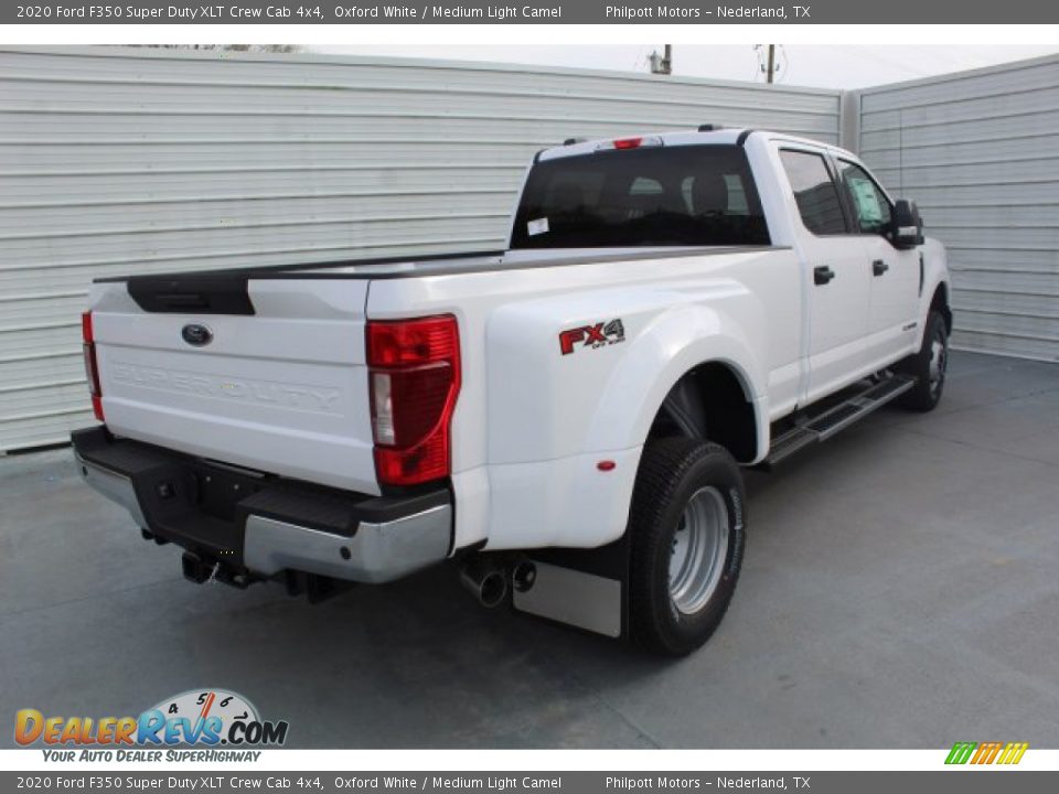 2020 Ford F350 Super Duty XLT Crew Cab 4x4 Oxford White / Medium Light Camel Photo #9