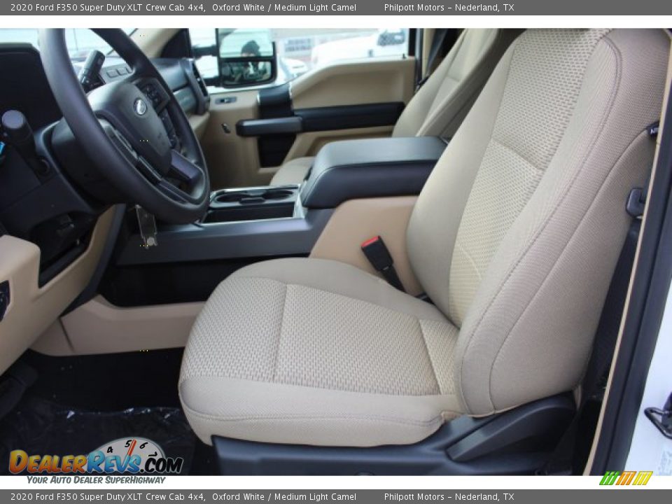 2020 Ford F350 Super Duty XLT Crew Cab 4x4 Oxford White / Medium Light Camel Photo #11