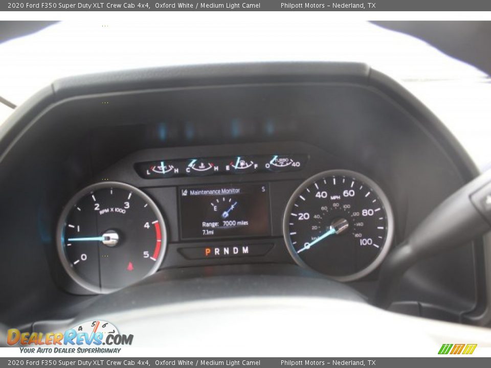 2020 Ford F350 Super Duty XLT Crew Cab 4x4 Oxford White / Medium Light Camel Photo #14