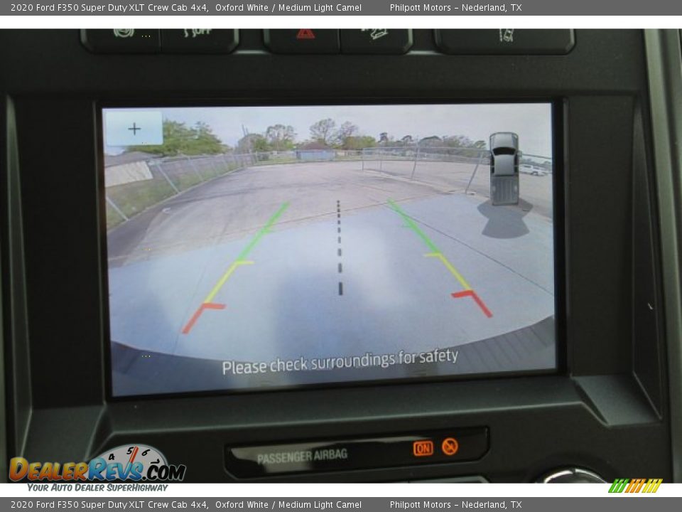 2020 Ford F350 Super Duty XLT Crew Cab 4x4 Oxford White / Medium Light Camel Photo #18