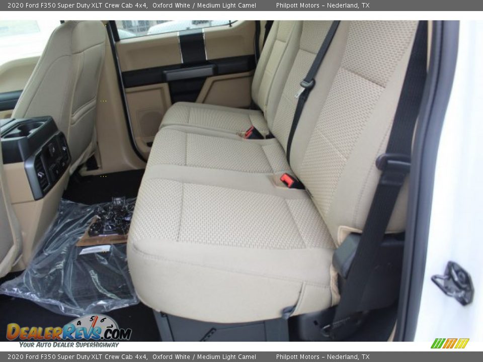 2020 Ford F350 Super Duty XLT Crew Cab 4x4 Oxford White / Medium Light Camel Photo #20