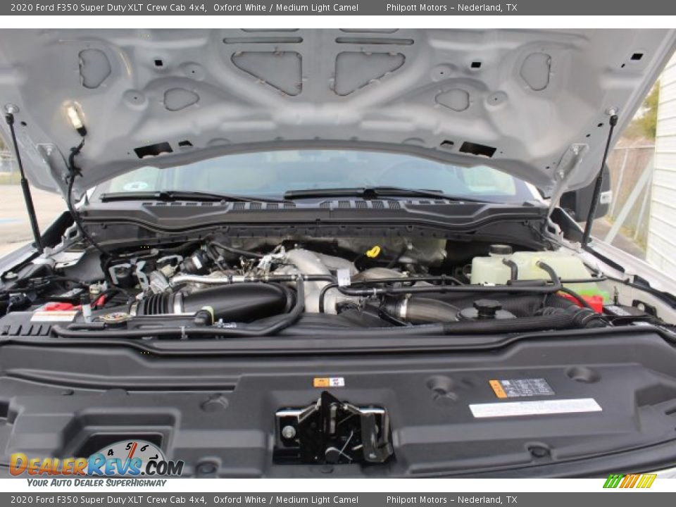 2020 Ford F350 Super Duty XLT Crew Cab 4x4 Oxford White / Medium Light Camel Photo #24