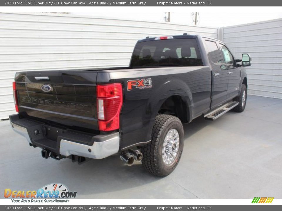 2020 Ford F350 Super Duty XLT Crew Cab 4x4 Agate Black / Medium Earth Gray Photo #8