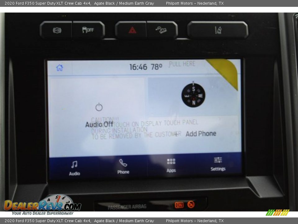 2020 Ford F350 Super Duty XLT Crew Cab 4x4 Agate Black / Medium Earth Gray Photo #15