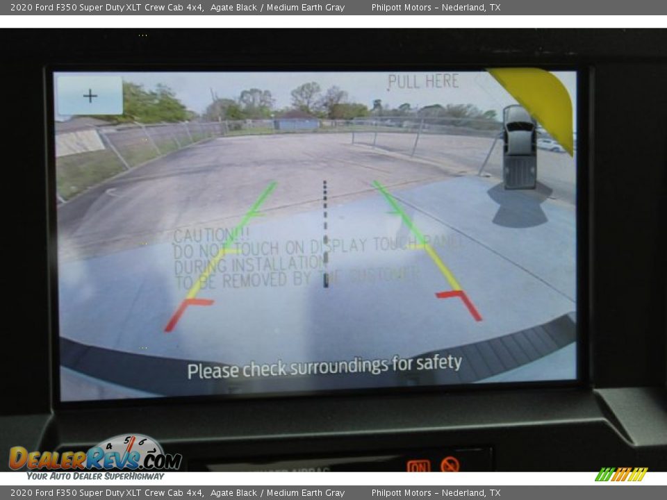 2020 Ford F350 Super Duty XLT Crew Cab 4x4 Agate Black / Medium Earth Gray Photo #17