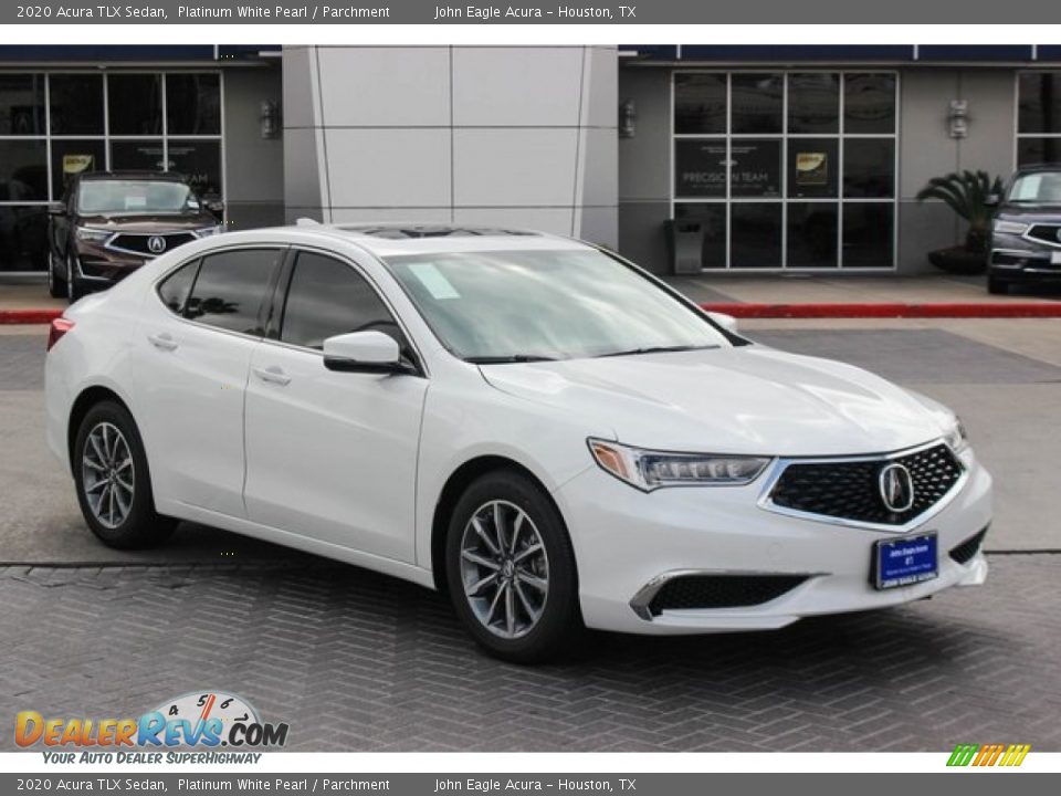 2020 Acura TLX Sedan Platinum White Pearl / Parchment Photo #2