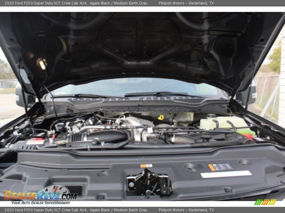 2020 Ford F350 Super Duty XLT Crew Cab 4x4 Agate Black / Medium Earth Gray Photo #23