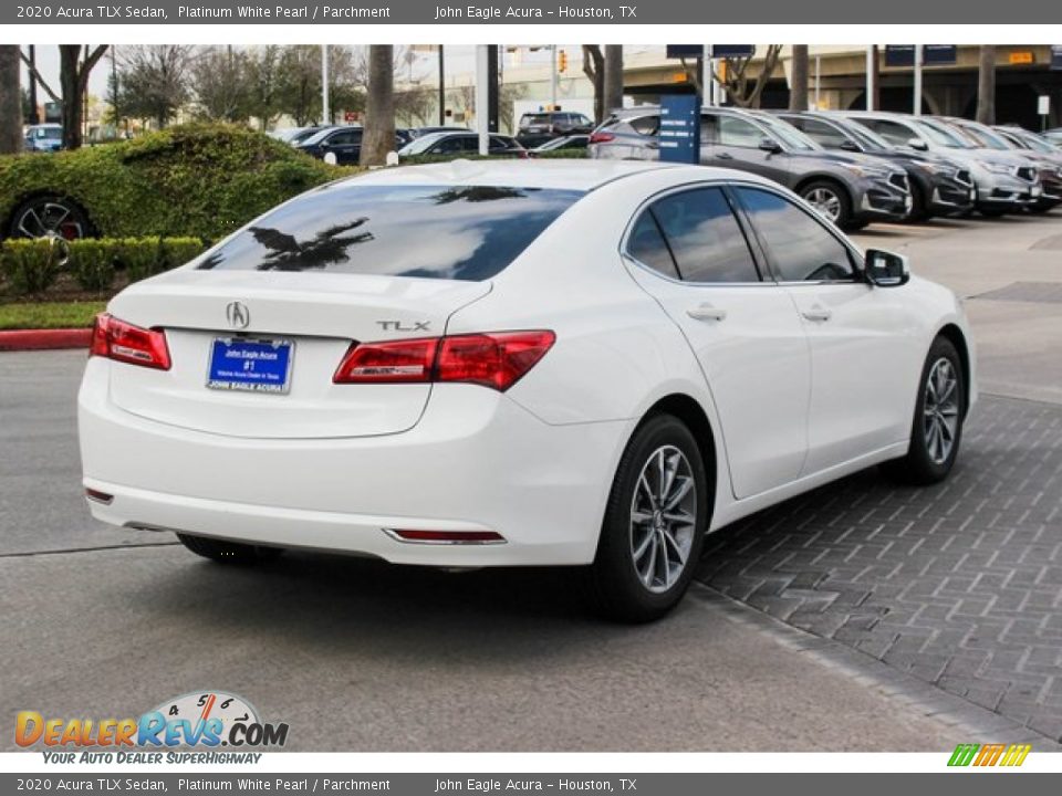 2020 Acura TLX Sedan Platinum White Pearl / Parchment Photo #8