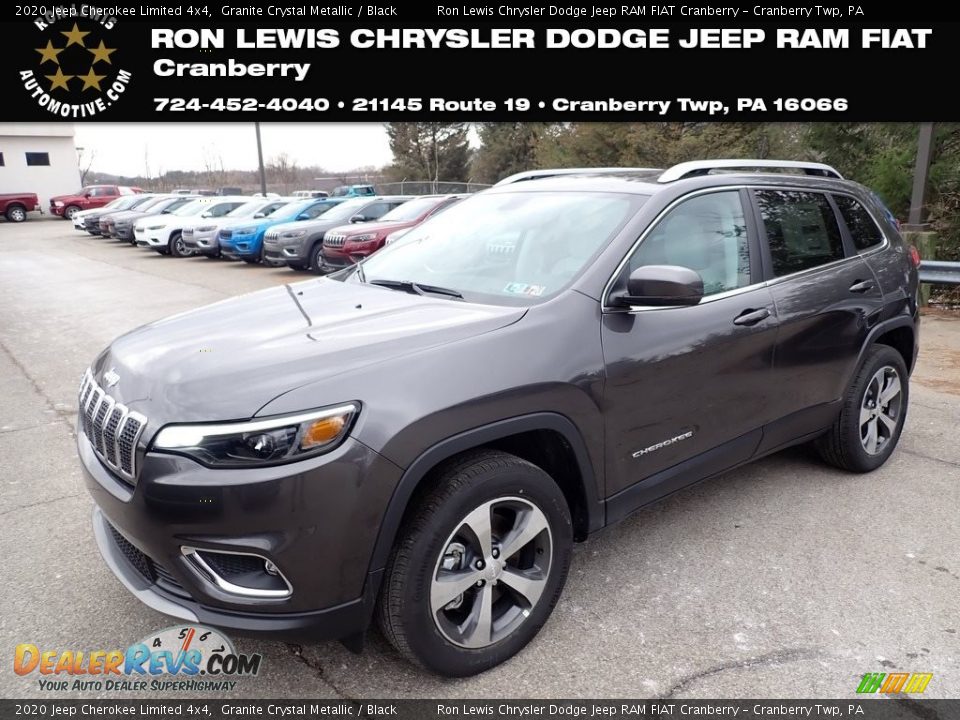 2020 Jeep Cherokee Limited 4x4 Granite Crystal Metallic / Black Photo #1