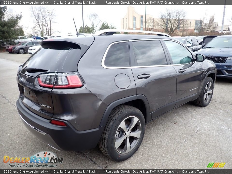 2020 Jeep Cherokee Limited 4x4 Granite Crystal Metallic / Black Photo #5