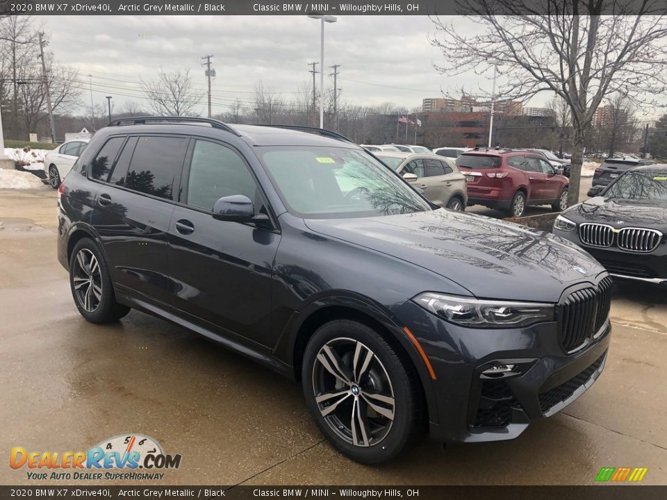 2020 BMW X7 xDrive40i Arctic Grey Metallic / Black Photo #1