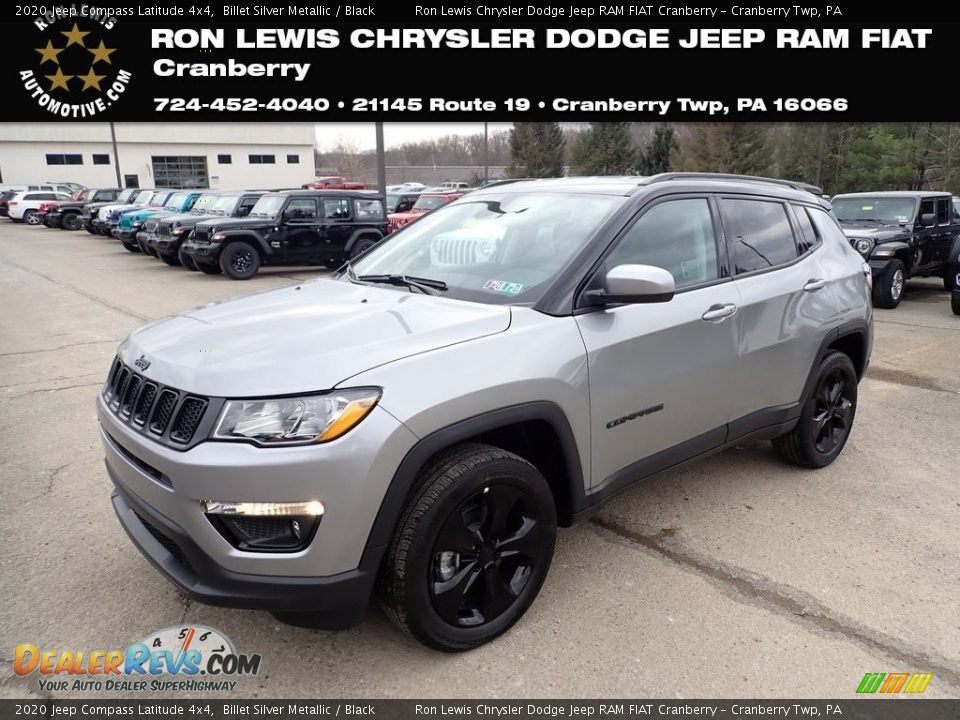 2020 Jeep Compass Latitude 4x4 Billet Silver Metallic / Black Photo #1