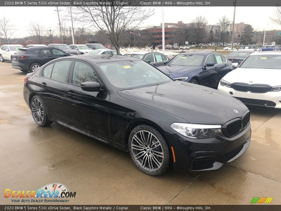 2020 BMW 5 Series 530i xDrive Sedan Black Sapphire Metallic / Cognac Photo #1