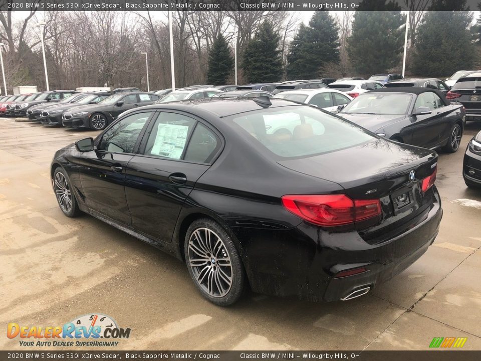 2020 BMW 5 Series 530i xDrive Sedan Black Sapphire Metallic / Cognac Photo #2