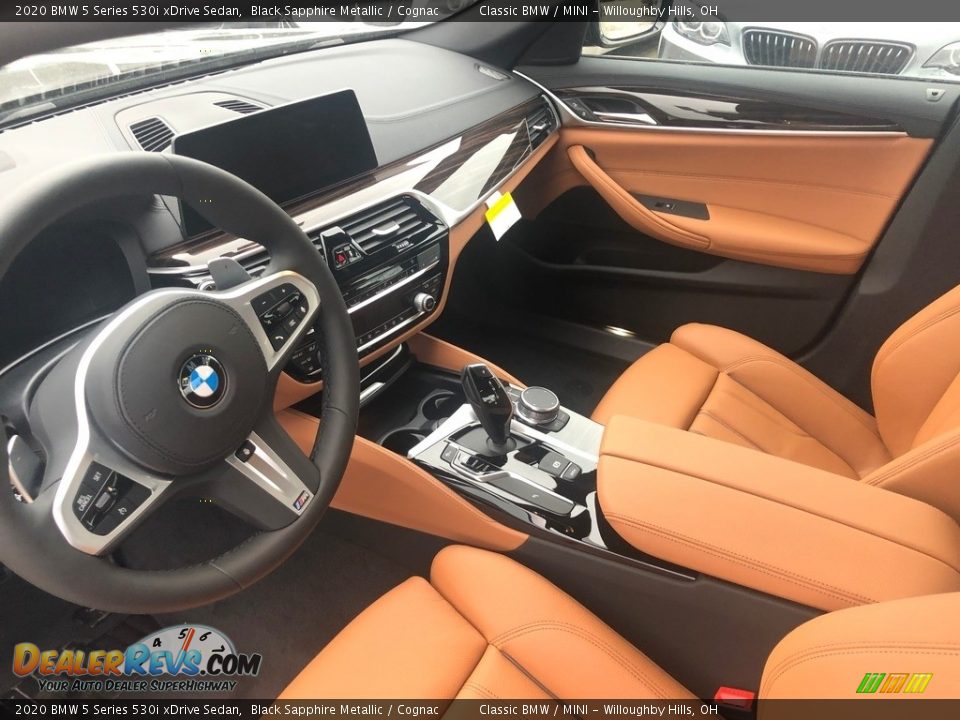 2020 BMW 5 Series 530i xDrive Sedan Black Sapphire Metallic / Cognac Photo #3