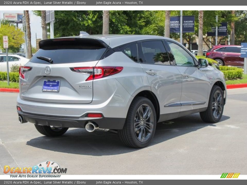 2020 Acura RDX A-Spec Lunar Silver Metallic / Ebony Photo #7