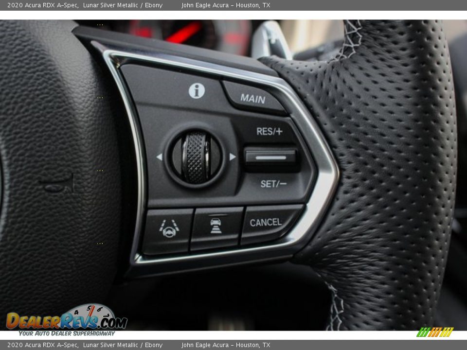 2020 Acura RDX A-Spec Lunar Silver Metallic / Ebony Photo #35