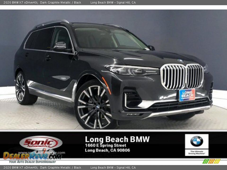 2020 BMW X7 xDrive40i Dark Graphite Metallic / Black Photo #1