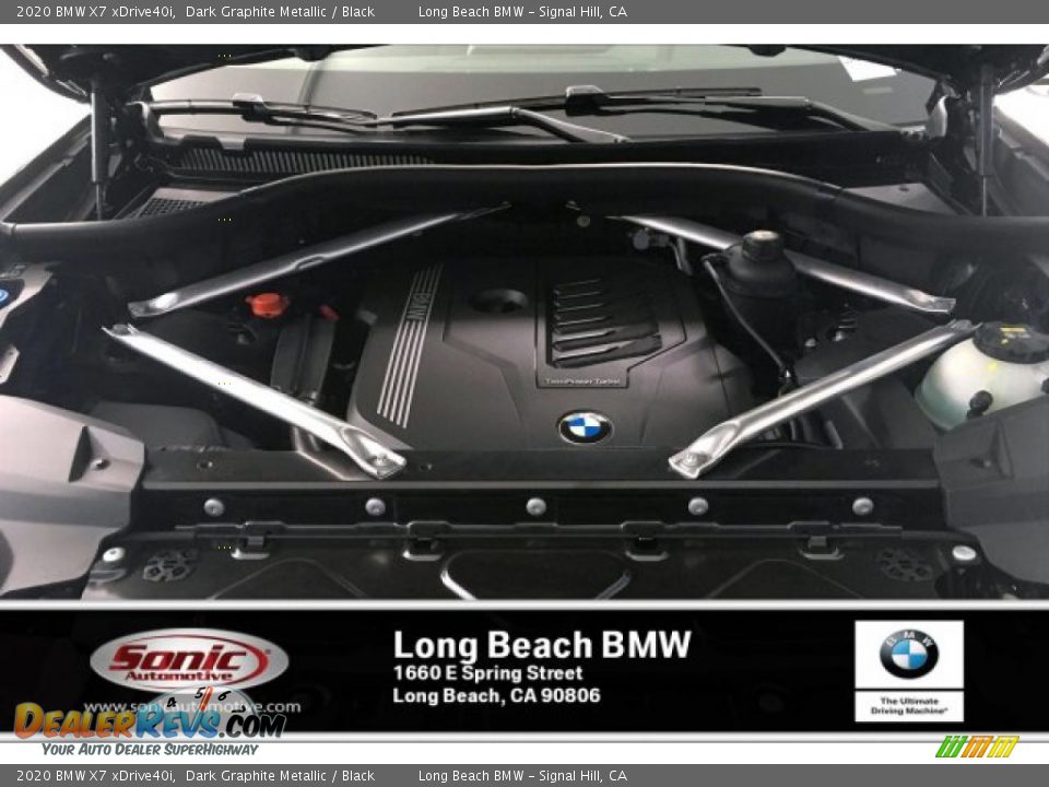 2020 BMW X7 xDrive40i Dark Graphite Metallic / Black Photo #8
