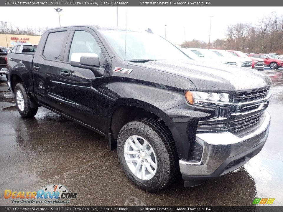 2020 Chevrolet Silverado 1500 LT Z71 Crew Cab 4x4 Black / Jet Black Photo #7