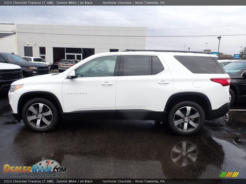 2020 Chevrolet Traverse LT AWD Summit White / Jet Black Photo #2