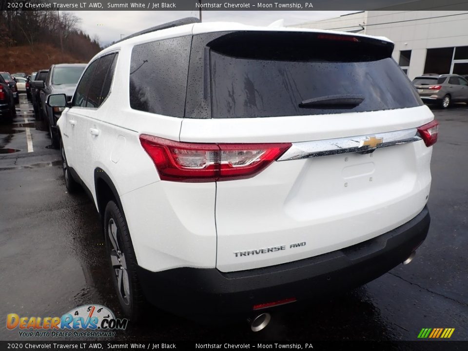 2020 Chevrolet Traverse LT AWD Summit White / Jet Black Photo #3